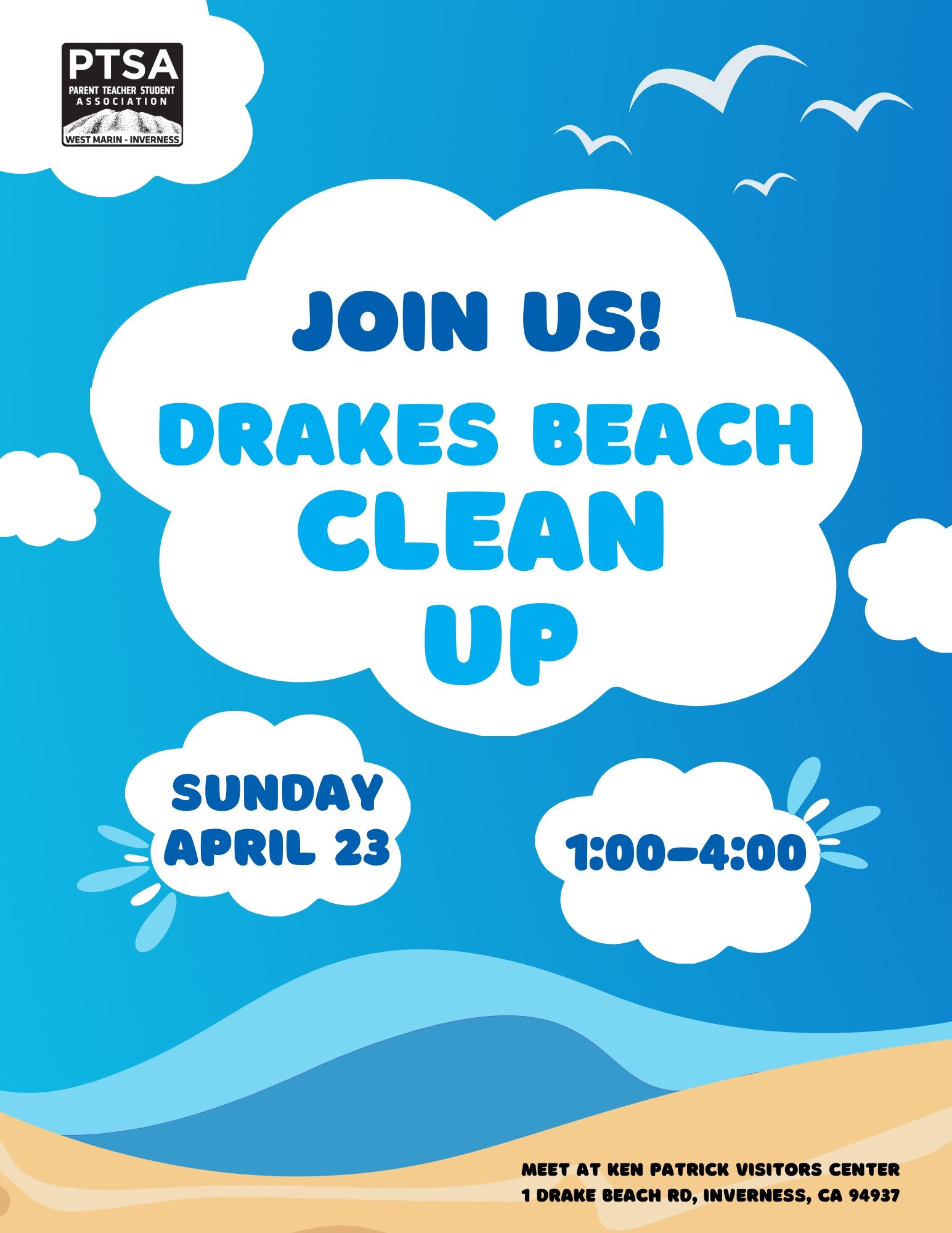 beach clean up poster